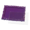 Акриловый магнит (заготовка) багет 90х65 мм цвет фиолетовый
