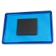 Акриловый магнит 55х80 мм цвет синий с позолотой