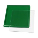 Акриловый магнит (заготовка) 65х65 мм цвет зелёный