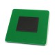 Акриловый магнит 65х65 мм цвет зелёный