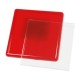 Акриловый магнит 65х65 мм цвет красный