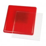 Акриловый магнит (заготовка) 65х65 мм цвет красный