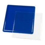 Акриловый магнит (заготовка) 65х65 мм цвет синий