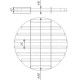 Магнитная решетка, круглая D350х18 (8 стержней D18 мм)